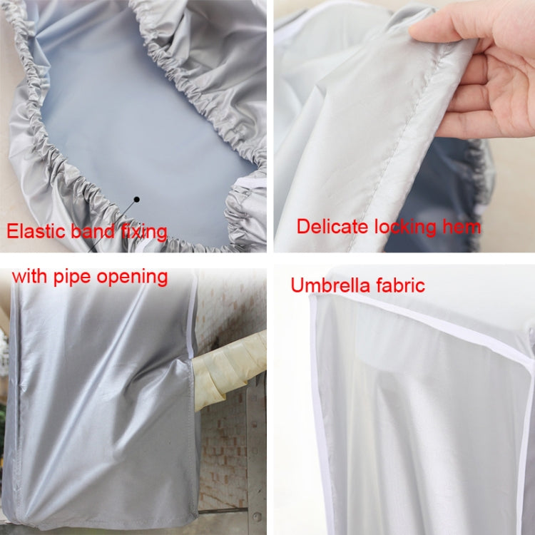 Copertura per aria condizionata esterna Copertura antipolvere impermeabile Copertura antipioggia,Dimensioni:, S 80 x 28 x 54cm, M  86 x 30 x 56cm, L 95 x 40 x 73cm, XL 100 x 41 x 80cm