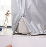 Copertura per aria condizionata esterna Copertura antipolvere impermeabile Copertura antipioggia,Dimensioni:, S 80 x 28 x 54cm, M  86 x 30 x 56cm, L 95 x 40 x 73cm, XL 100 x 41 x 80cm