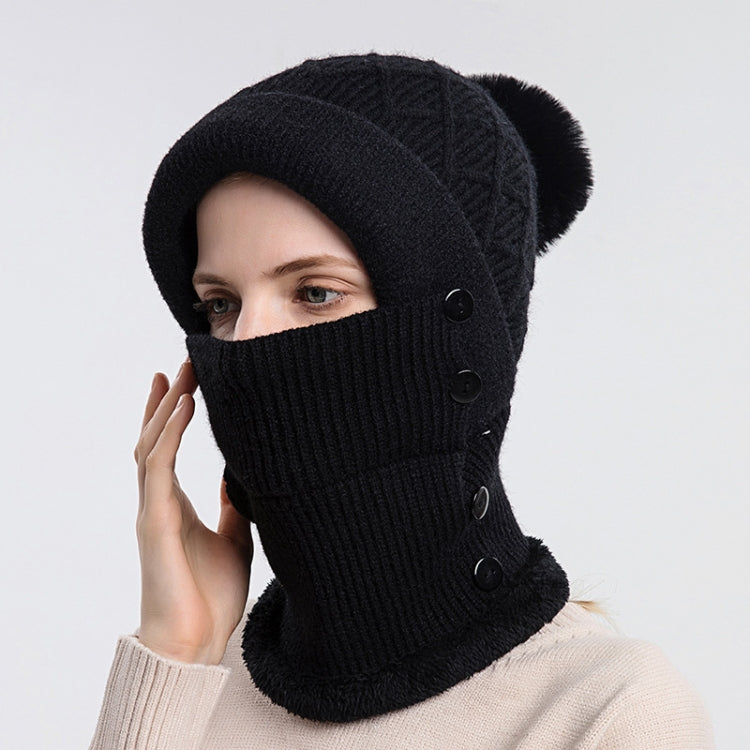 Cappello da donna monopezzo, sciarpa, cappello lavorato a maglia caldo e berretto in velluto