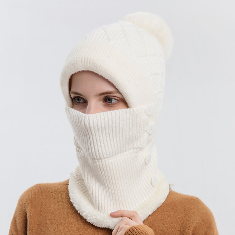Cappello da donna monopezzo, sciarpa, cappello lavorato a maglia caldo e berretto in velluto
