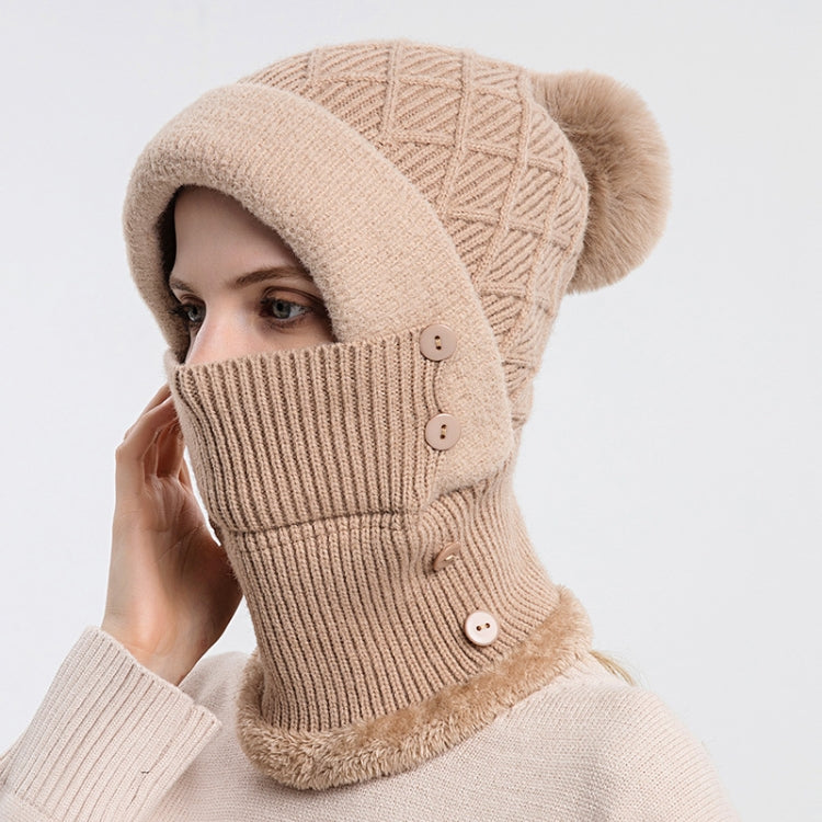 Cappello da donna monopezzo, sciarpa, cappello lavorato a maglia caldo e berretto in velluto
