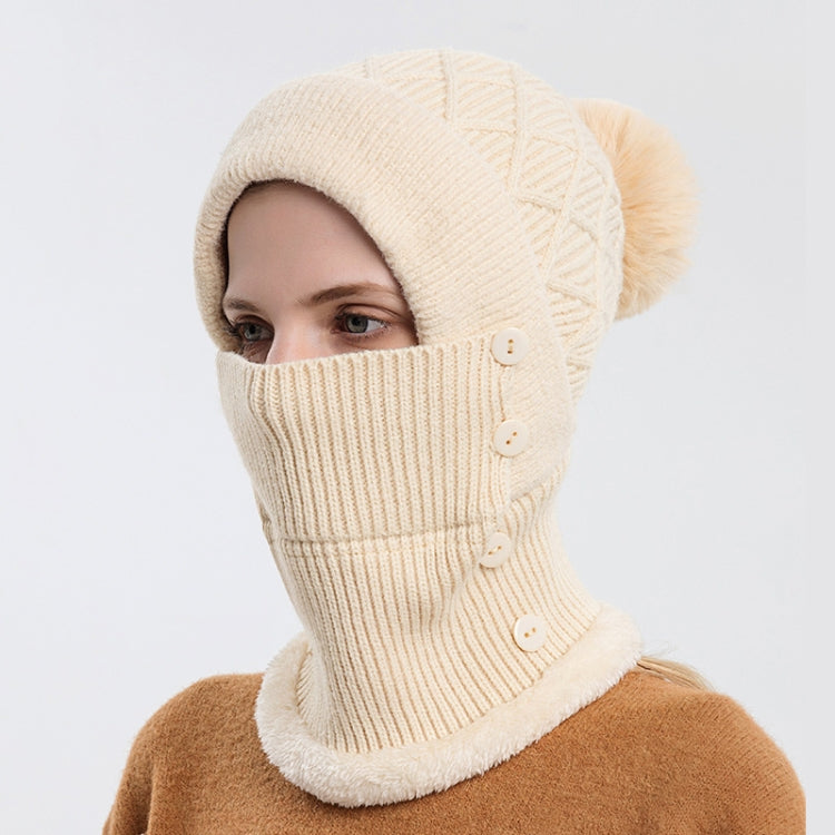 Cappello da donna monopezzo, sciarpa, cappello lavorato a maglia caldo e berretto in velluto