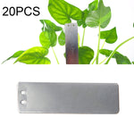 20 PCS etichette per piante in alluminio impermeabili portatili Etichetta per piante impermeabile, 82 x 25mm 20pcs