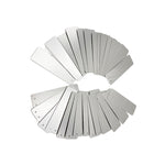 20 PCS etichette per piante in alluminio impermeabili portatili Etichetta per piante impermeabile, 82 x 25mm 20pcs