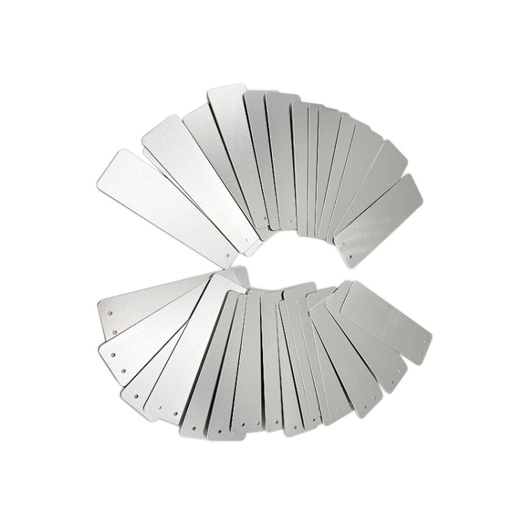 20 PCS etichette per piante in alluminio impermeabili portatili Etichetta per piante impermeabile, 82 x 25mm 20pcs
