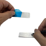 20 PCS etichette per piante in alluminio impermeabili portatili Etichetta per piante impermeabile, 82 x 25mm 20pcs