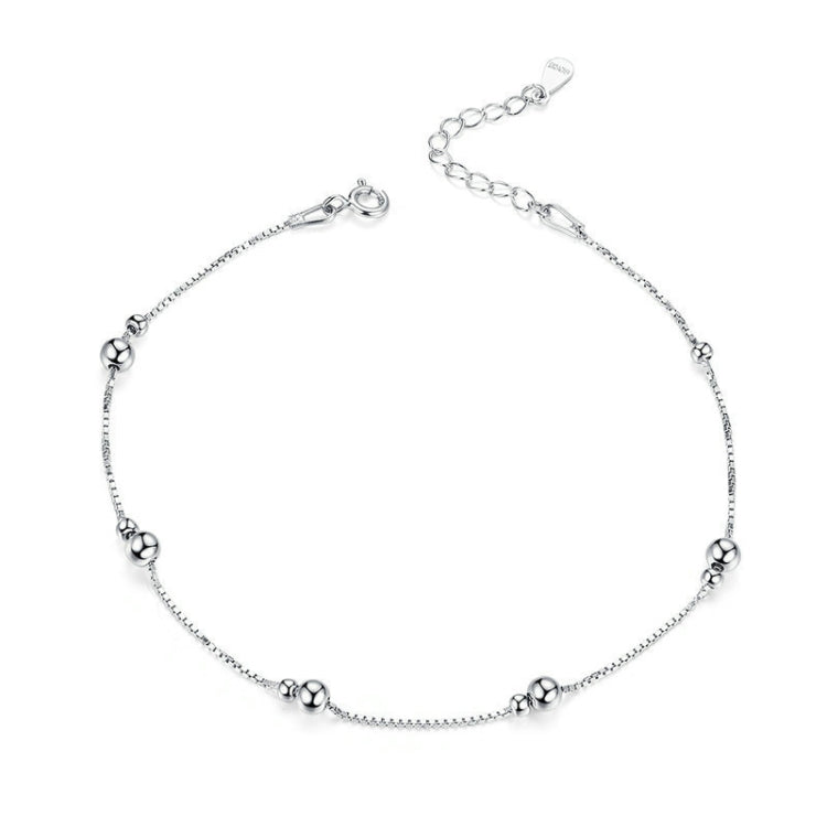 SCT005 S925 Cavigliera in Argento Placcato Oro Bianco Cavigliera, SCT005