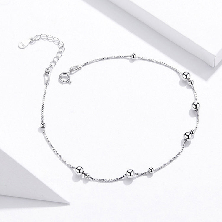 SCT005 S925 Cavigliera in Argento Placcato Oro Bianco Cavigliera, SCT005