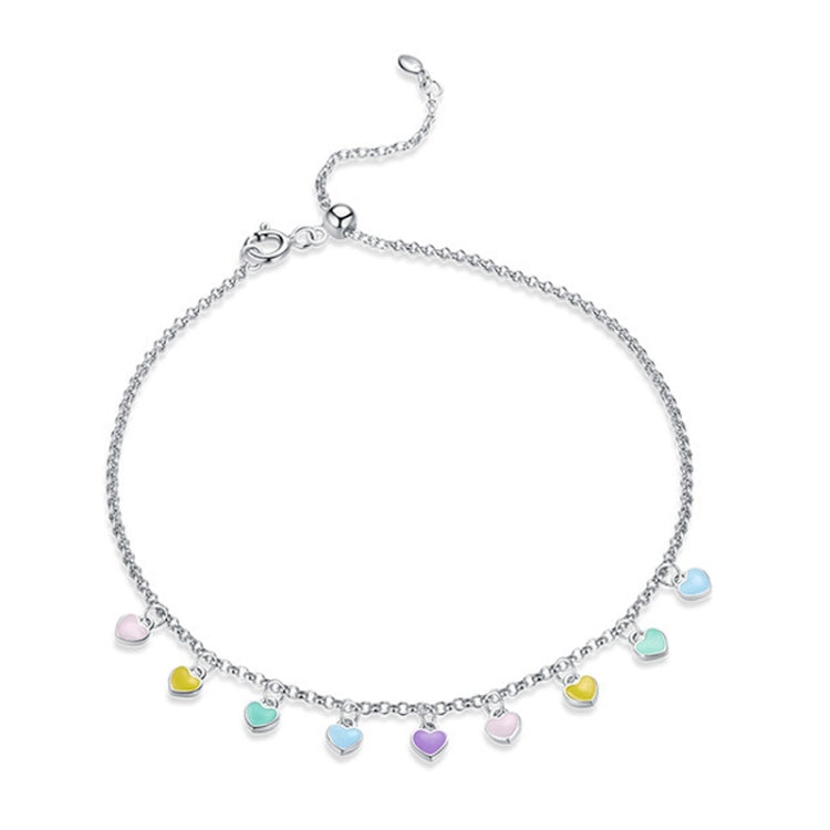 SCT020 Cavigliera in argento Rainbow Love S925 Cavigliera in argento, SCT020