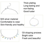 SCT020 Cavigliera in argento Rainbow Love S925 Cavigliera in argento, SCT020