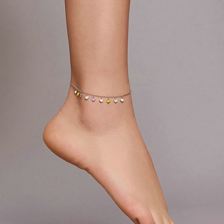SCT020 Cavigliera in argento Rainbow Love S925 Cavigliera in argento, SCT020