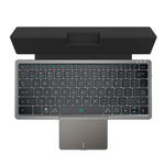 KF7800 Tastiera nascosta Bluetooth senza fili del computer portatile della compressa del touchpad con cuoio dell'unità di elaborazione, KF8700 (Blue), KF8700 (Black), KF8700 (White), KF8700 (Pink)