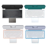 KF7800 Tastiera nascosta Bluetooth senza fili del computer portatile della compressa del touchpad con cuoio dell'unità di elaborazione, KF8700 (Blue), KF8700 (Black), KF8700 (White), KF8700 (Pink)