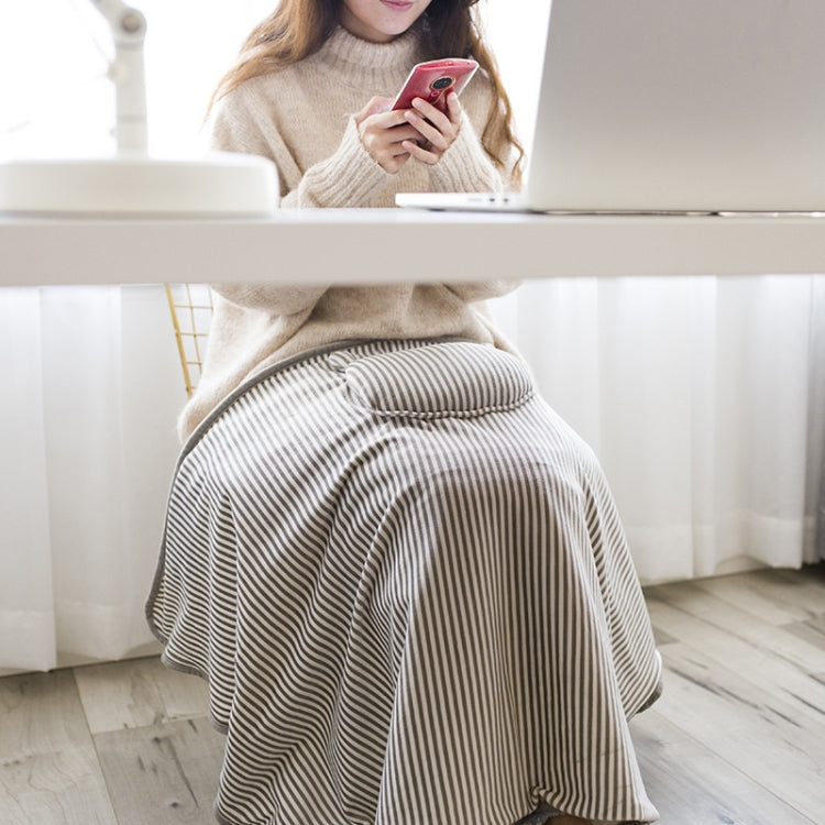 AI-540 72x115cm USB Body Warmer Coperta Riscaldatore per ufficio Scialle riscaldante elettrico, 72x115cm Pink Rabbit Stripes, 72x115cm Khaki Elk Stripes, 72x115cm Green, 72x115cm Pink, 72x115cm Gray Cat Stripes