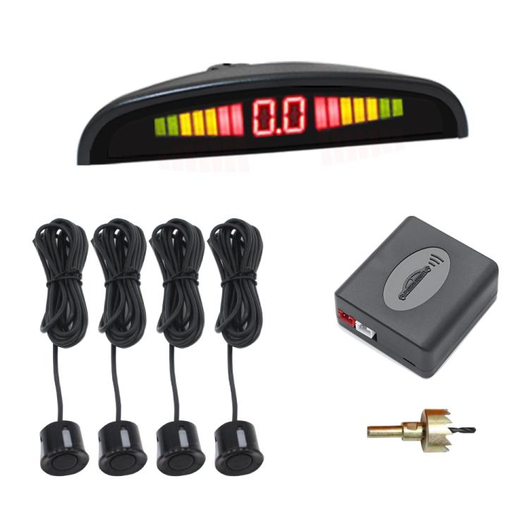 Sistema di sensori di parcheggio con avvisatore acustico e display LCD