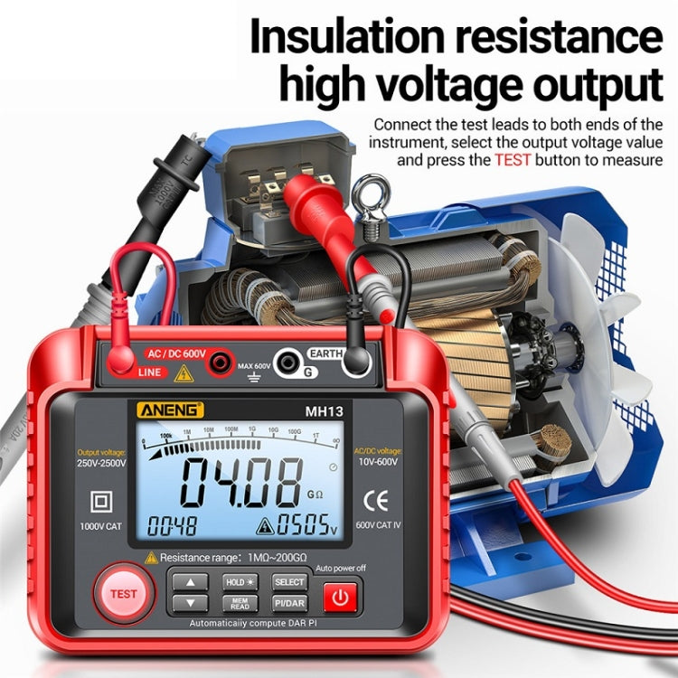 Tester isolamento digitale alta tensione ANENG MH13