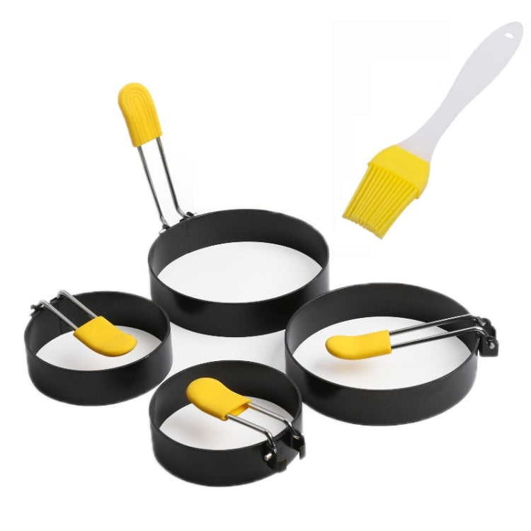 Stampo antiaderente per uova fritte rotonde antiaderenti da 3/4 di pollice, 4-Pack Anti-Hot