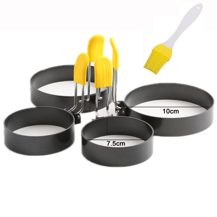 Stampo antiaderente per uova fritte rotonde antiaderenti da 3/4 di pollice, 4-Pack Anti-Hot
