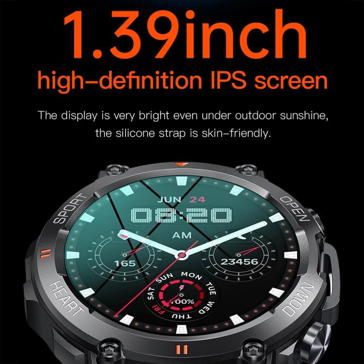 K56Pro 1,39 pollici frequenza cardiaca/pressione sanguigna/monitoraggio dell'ossigeno nel sangue Smart Calling Watch
