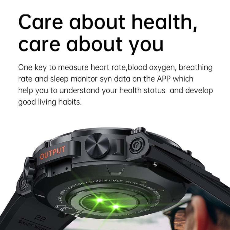 K56Pro 1,39 pollici frequenza cardiaca/pressione sanguigna/monitoraggio dell'ossigeno nel sangue Smart Calling Watch