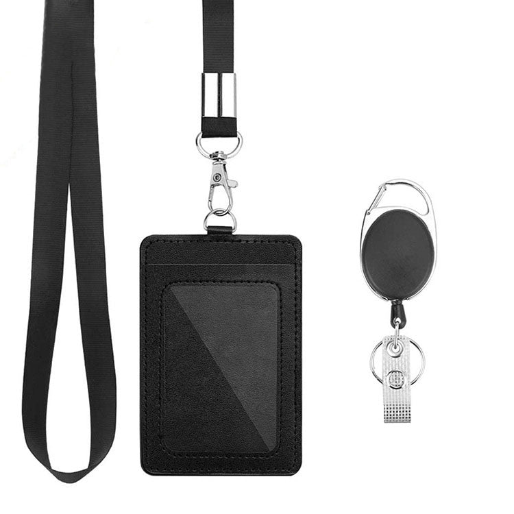 Custodia protettiva 3 in 1 con fibbia retrattile in pelle PU