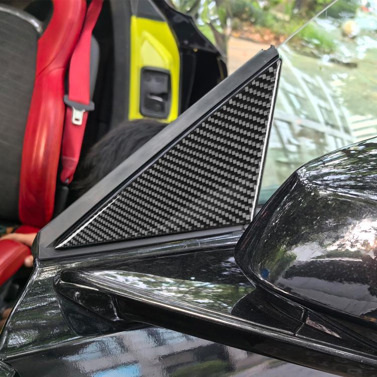 Adesivi decorativi esterni per montante A, set da 4 pezzi, per Chevrolet Corvette C8