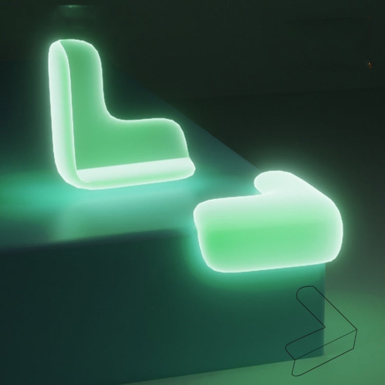 10 pezzi protezione angolare trasparente per tavolino da caffè ad angolo luminoso anti-urto, stile:, L-shape, Teardrop, Butterfly Type