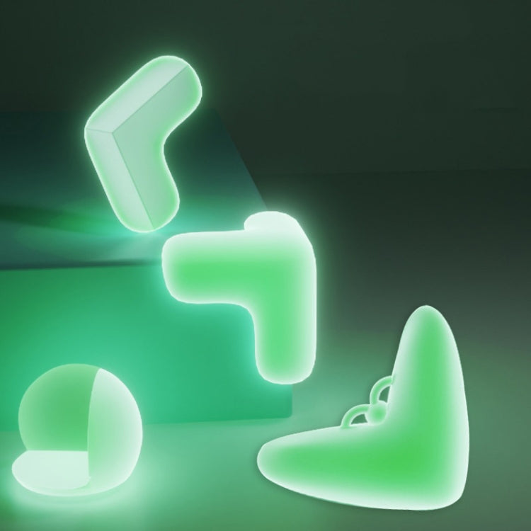 10 pezzi protezione angolare trasparente per tavolino da caffè ad angolo luminoso anti-urto, stile:, L-shape, Teardrop, Butterfly Type