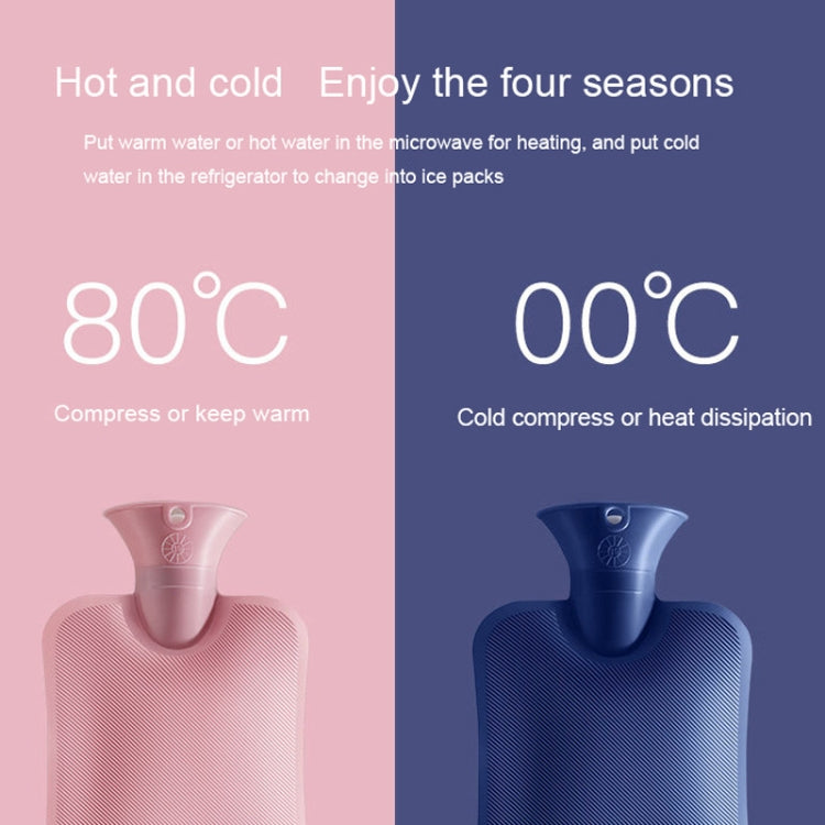 Grande borsa per acqua calda in PVC iniettato ad acqua antideflagrante, specifiche:, 1000ml (Light Pink), 1000ml (Leather Pink), 1000ml (Orange), 1000ml (Bean Green), 1000ml (Light Gray), 1000ml (Dark Gray), 1000ml (Navy Blue), 1000ml (Sky Blue)       ...