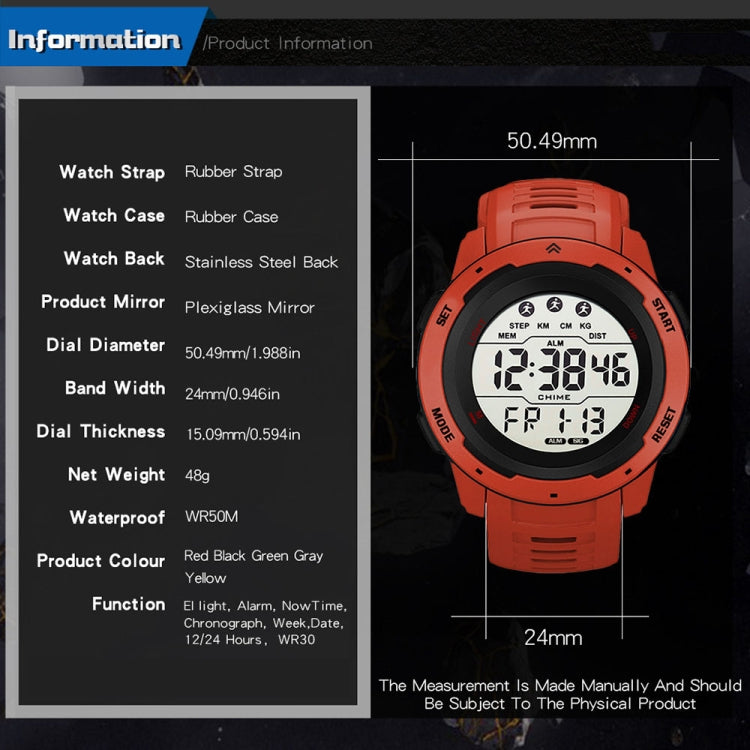 SYNOKE 9811 Orologio per studenti da corsa all'aperto con grande schermo luminoso