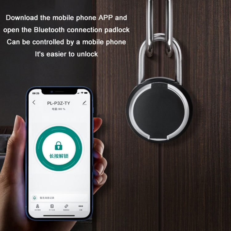 Lucchetto per impronte digitali intelligente elettronico impermeabile per esterni, P3Z-TY