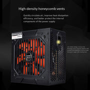Alimentatore per computer Evesky 700WS ATX 12V con ventola da 12 cm, 700WS