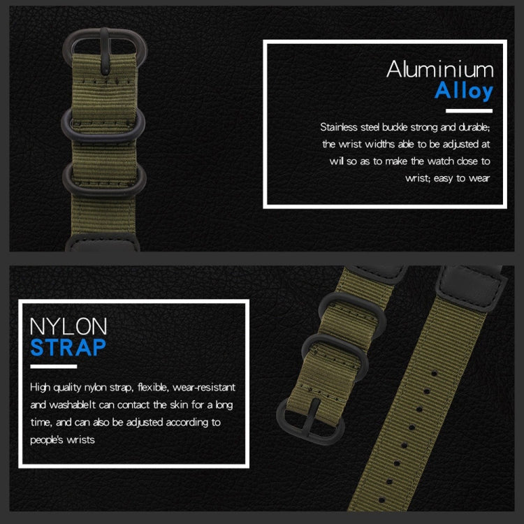 SYNOKE 9619C Orologio luminoso elettronico vintage con cinturino in tela di nylon e fibbia a tre anelli