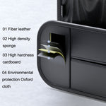 Comoda borsa portaoggetti multifunzionale in pelle posteriore per seggiolino auto, Storage Bag (Black)