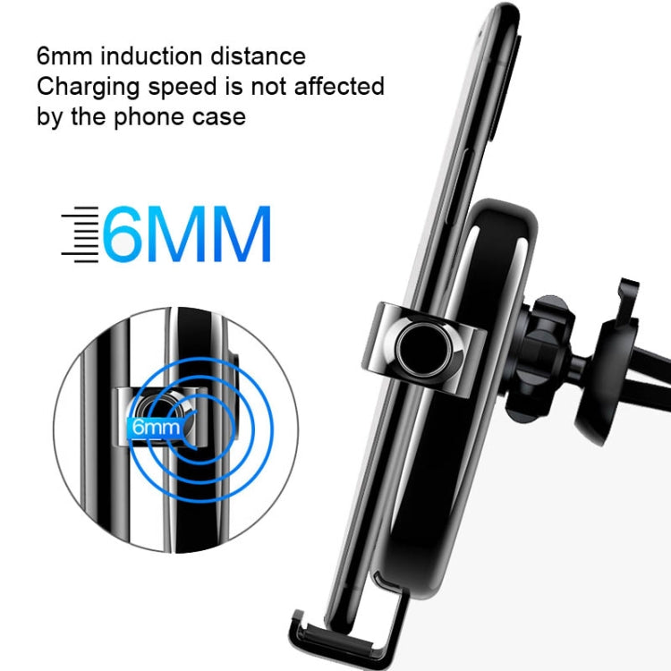 Supporto di ricarica wireless per telefono per auto Gravity S19 15W, S19 Blue, S19 Black, S19 White