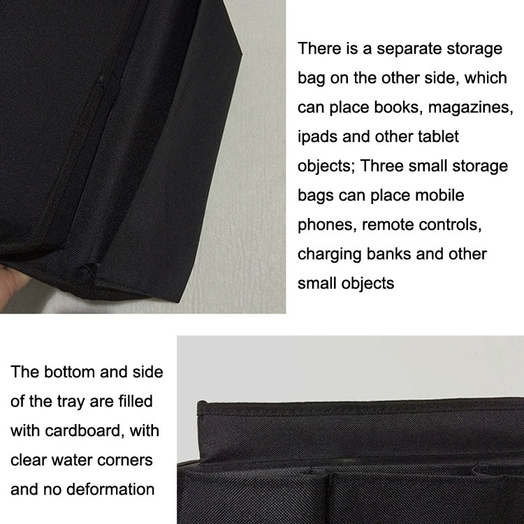 SF001 Borsa per appendere il bracciolo del divano in tessuto Oxford Borsa per la conservazione della casa, Oxford Cloth Black, Oxford Cloth Coffee, Oxford Cloth Beige, Oxford Cloth Blue