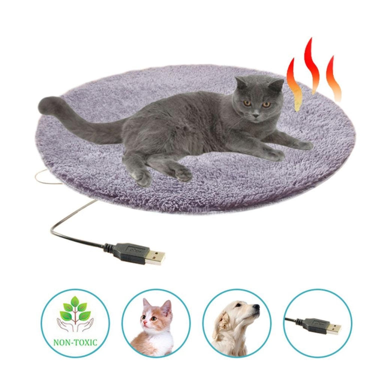 Tappetino riscaldante elettrico per animali domestici da 5 V USB per cani e gatti da tenere al caldo, Short Plush (Sapphire Blue), Short Plush (Light Camel), Short Plush (Pink), Short Plush (Silver Gray), Short Plush (Grass Green)                      ...