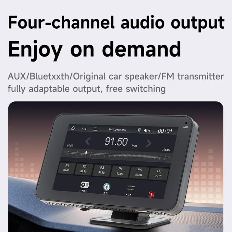 Riproduzione wireless dello schermo con CarPlay/Android Auto e lettore MP5 portatile