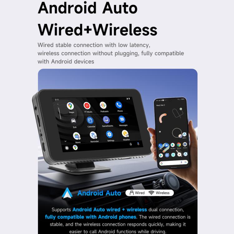 Riproduzione wireless dello schermo con CarPlay/Android Auto e lettore MP5 portatile