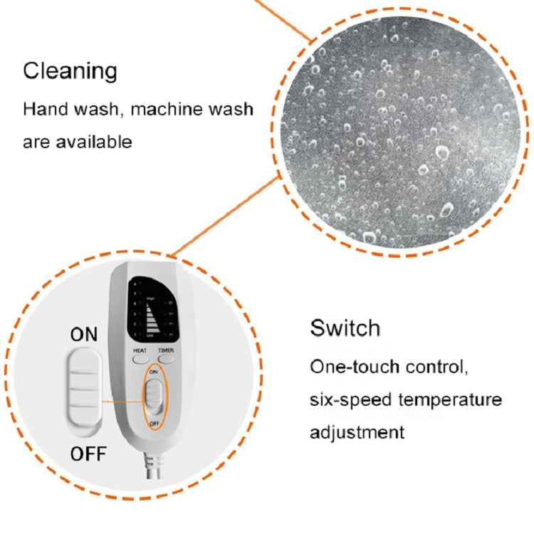 Scaldapiedi elettrico riscaldato con plug 100-240V