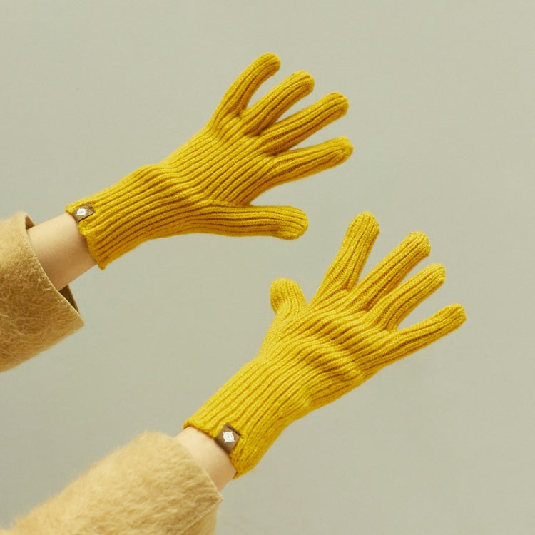 227-A0124 Guanti touchscreen caldi in maglia di lana a righe Guanti invernali da ciclismo caldi