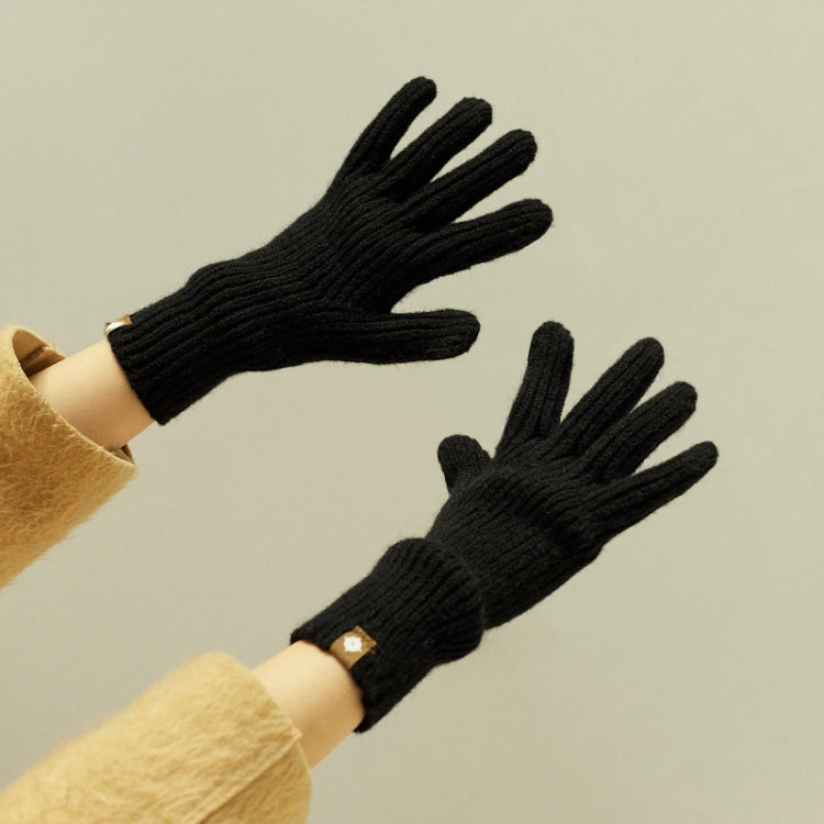 227-A0124 Guanti touchscreen caldi in maglia di lana a righe Guanti invernali da ciclismo caldi