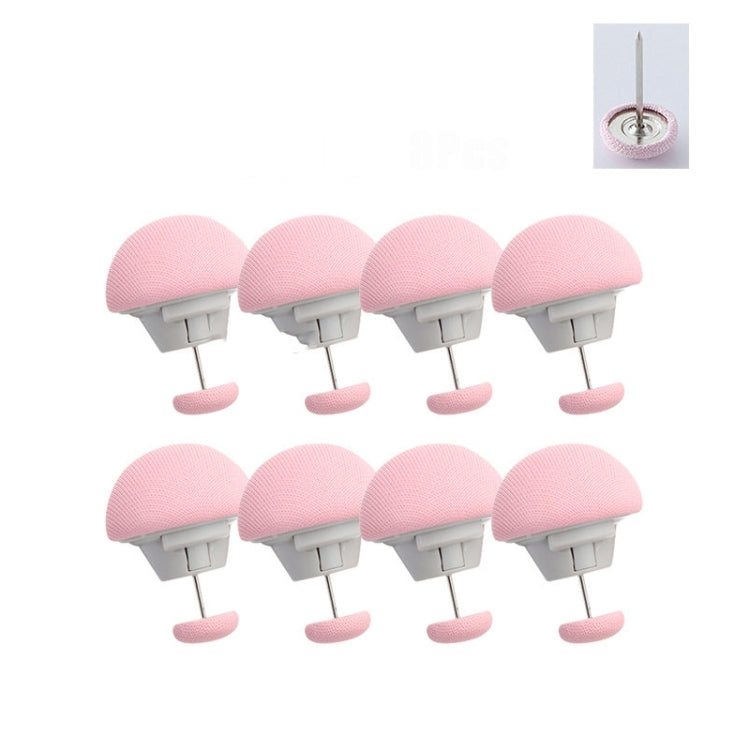 8 pezzi di fissaggio per trapunta a forma di fungo con sblocco one-touch antitraccia, Pink+Cloth Needle, Gray+Cloth Needle, Blue+Cloth Needle, White+Cloth Needle, Light Pink+Gum Needle, Light Blue+Glue Needle, White+Glue Needle