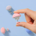 8 pezzi di fissaggio per trapunta a forma di fungo con sblocco one-touch antitraccia, Pink+Cloth Needle, Gray+Cloth Needle, Blue+Cloth Needle, White+Cloth Needle, Light Pink+Gum Needle, Light Blue+Glue Needle, White+Glue Needle