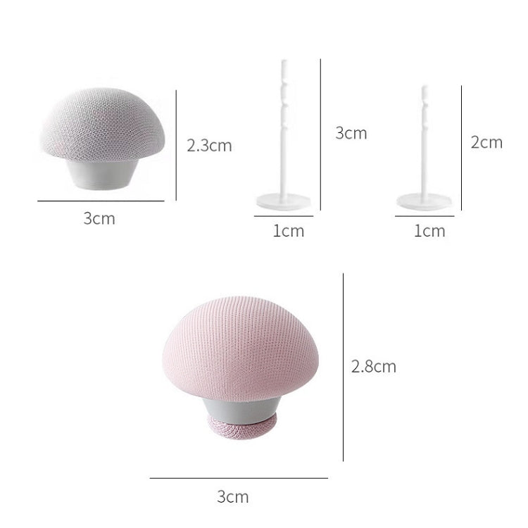 8 pezzi di fissaggio per trapunta a forma di fungo con sblocco one-touch antitraccia, Pink+Cloth Needle, Gray+Cloth Needle, Blue+Cloth Needle, White+Cloth Needle, Light Pink+Gum Needle, Light Blue+Glue Needle, White+Glue Needle