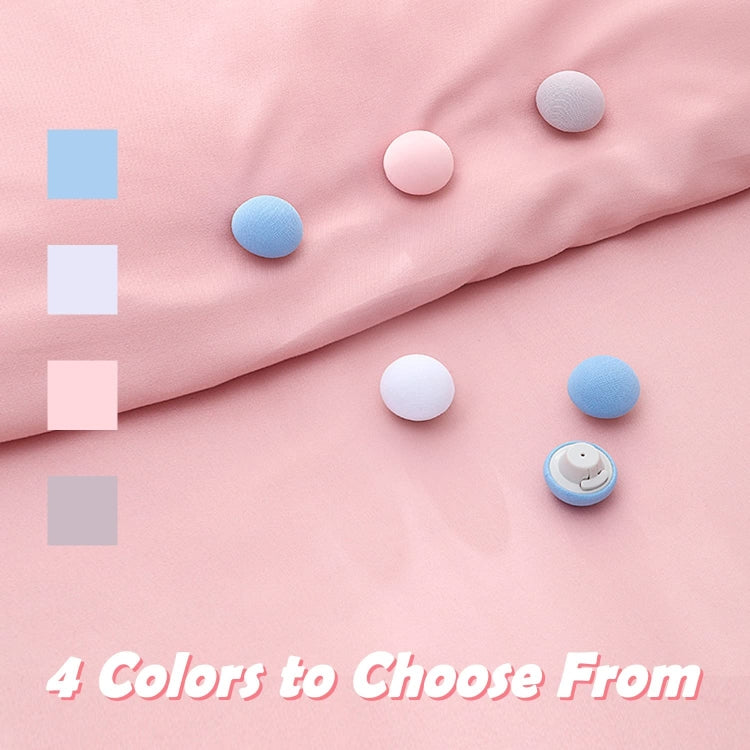 8 pezzi di fissaggio per trapunta a forma di fungo con sblocco one-touch antitraccia, Pink+Cloth Needle, Gray+Cloth Needle, Blue+Cloth Needle, White+Cloth Needle, Light Pink+Gum Needle, Light Blue+Glue Needle, White+Glue Needle