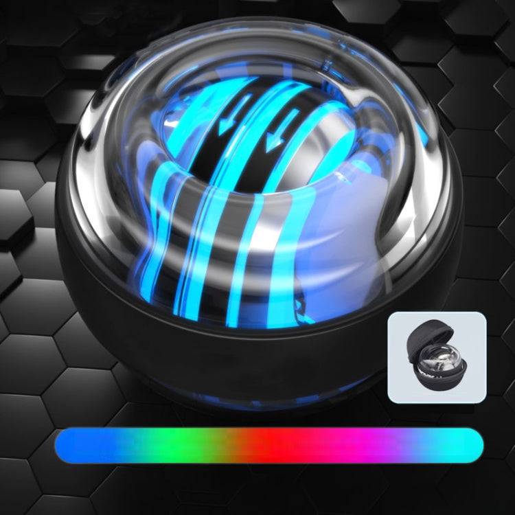 Dispositivo magnetico per fitness con decompressione per allenamento giroscopico con sfera da polso, colore:, All Black, Black, Red, Blue, Black With Light, Red With Light, Blue With Light, Metal With Light, Six Color Flash