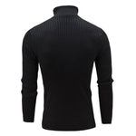 Maglione da uomo a maniche lunghe con collo alto e abiti casual in maglia, XXXL, XXXXL