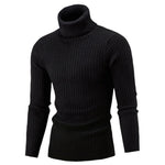 Maglione da uomo a maniche lunghe con collo alto e abiti casual in maglia, M, L, XL, XXL