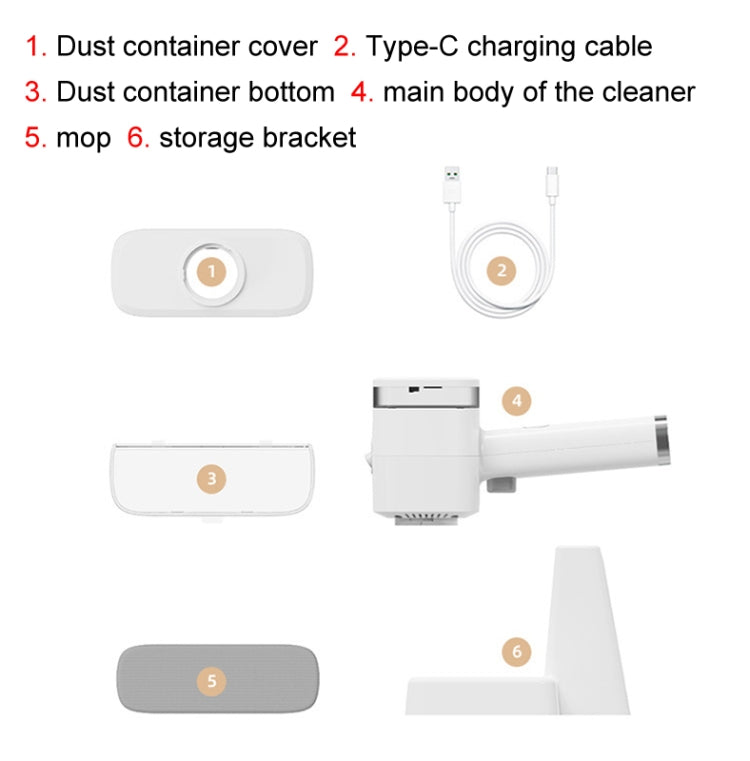 Raschietto per finestre portatile wireless multifunzionale da 12 W, Handheld Cleaner